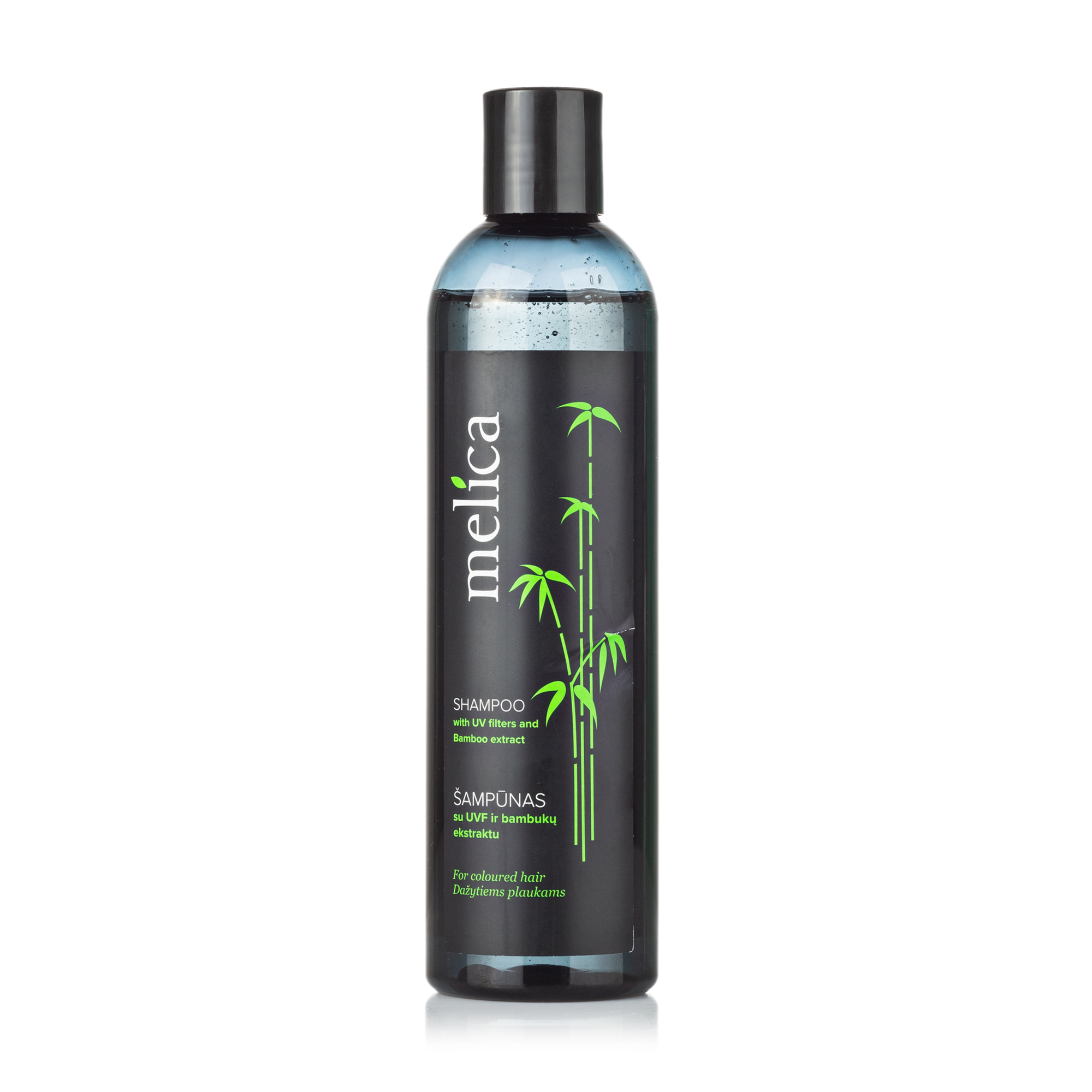 Шампунь для фарбованого волосся Melica Shampoo з екстрактом бамбука та УФ-фільтрами, 300 мл